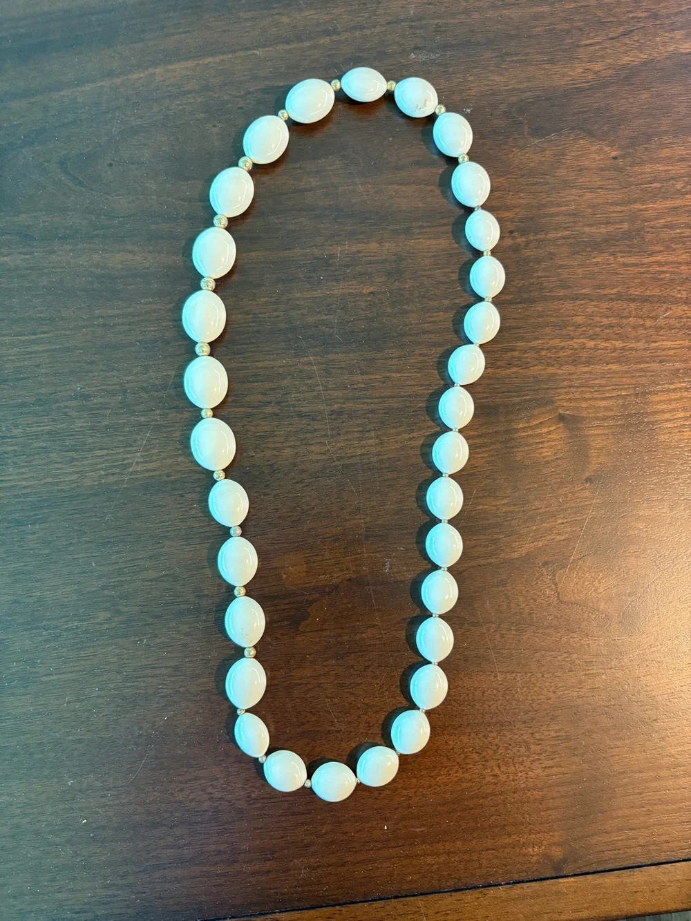 Elegant White Beaded Necklace - Women Jewelry